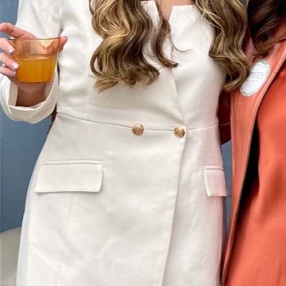 Blazer Romper Outfit with Gold Buttons Size L, Worn Once - Picture 4 of 6